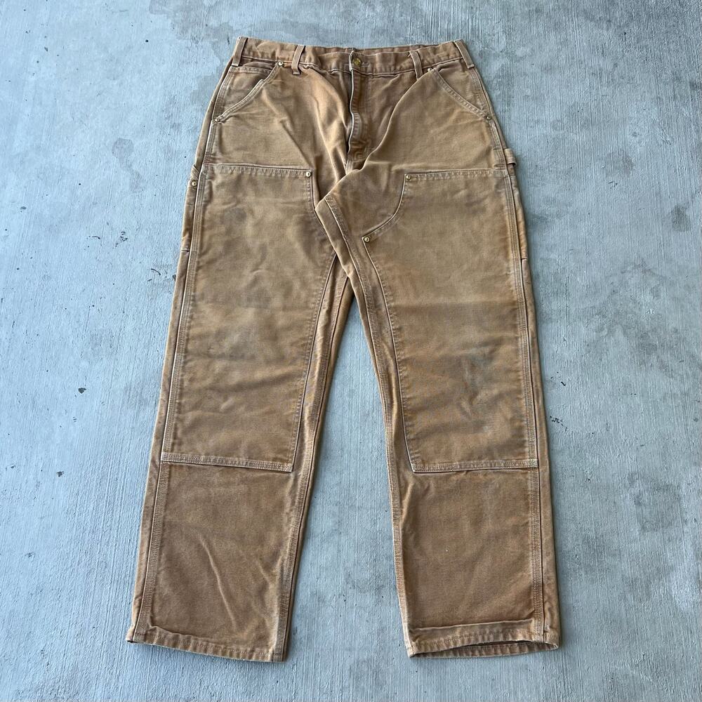 Carhartt brown double knee work wear carpenter pants